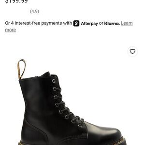 Black Leather Dr Marten women’s Boots